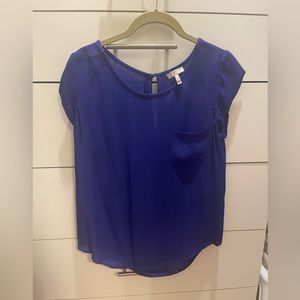 Joie silk cap sleeve blouse top